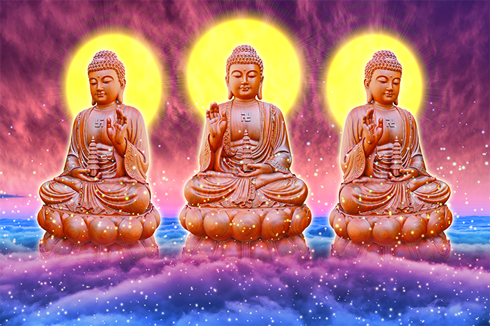 Tranh tam thế Phật (5824)